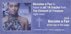 Alicia Keys auf Facebook